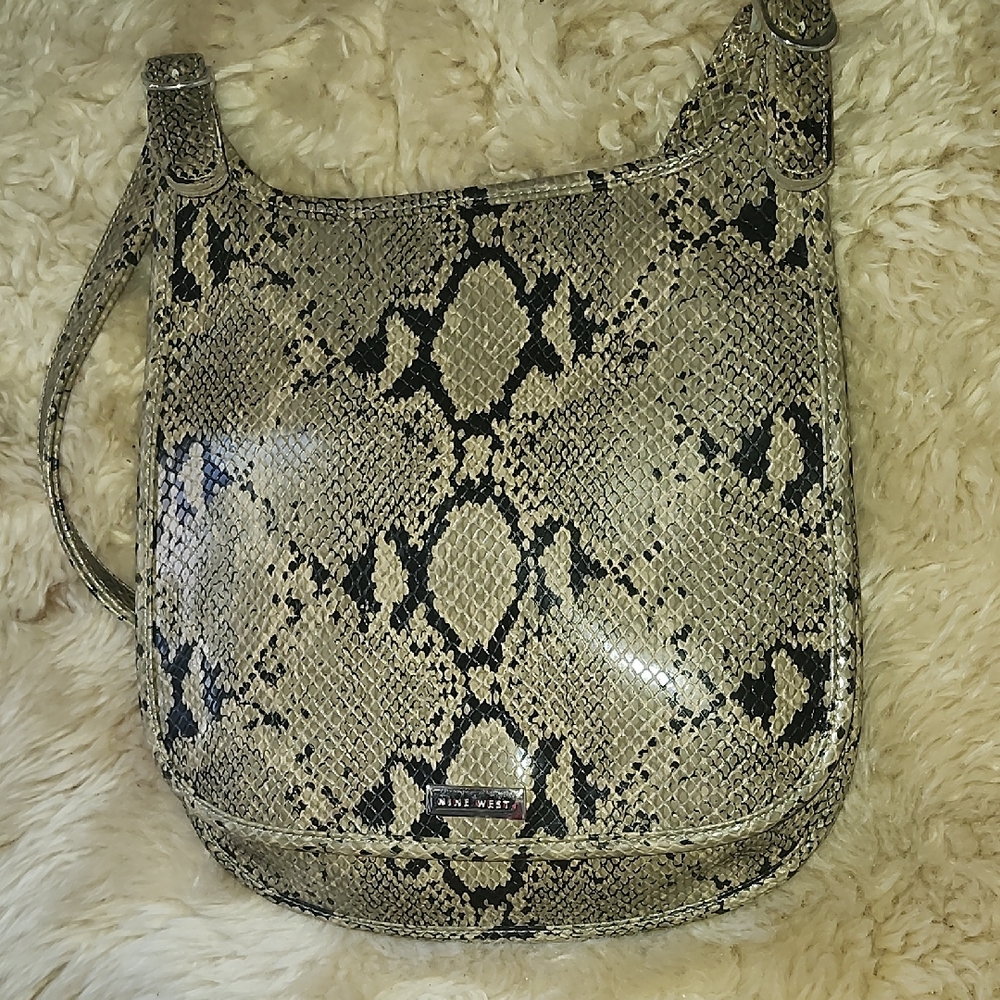 Nine West Snake Print Shoulder Bag